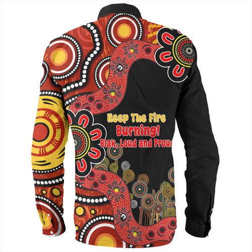 Australia Long Sleeve Shirt Aboriginal Indigenous Naidoc Week Keep The Fire Burning! Blak, Loud And Proud Australia Long Sleeve Shirt Aboriginal Indigenous Naidoc Week Keep The Fire Burning! Blak, Loud And Proud