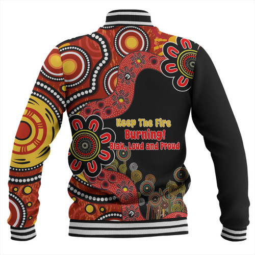 Australia Baseball Jacket Aboriginal Indigenous Naidoc Week Keep The Fire Burning! Blak, Loud And Proud Australia Baseball Jacket Aboriginal Indigenous Naidoc Week Keep The Fire Burning! Blak, Loud And Proud