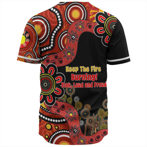 Australia Baseball Shirt Aboriginal Indigenous Naidoc Week Keep The Fire Burning! Blak, Loud And Proud Australia Baseball Shirt Aboriginal Indigenous Naidoc Week Keep The Fire Burning! Blak, Loud And Proud