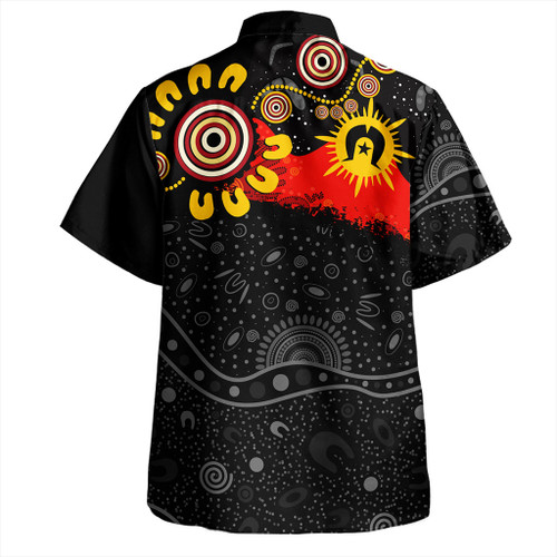 Australia Hawaiian Shirt Aboriginal Indigenous Dot Painting With Flag Australia Hawaiian Shirt Aboriginal Indigenous Dot Painting With Flag