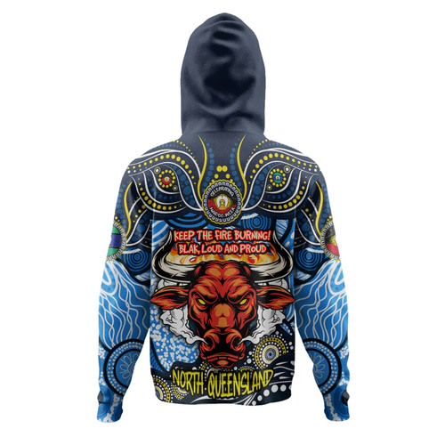 North Queensland Cowboys Hoodie Celebrating Naidoc Week 2024 Aboriginal Dot Art Inspired North Queensland Cowboys Hoodie Celebrating Naidoc Week 2024 Aboriginal Dot Art Inspired