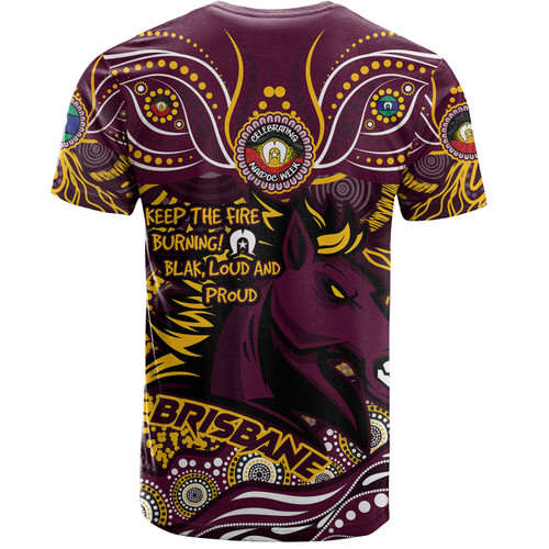 Brisbane Broncos T-Shirt Celebrating Naidoc Week 2024 Aboriginal Dot Art Inspired Brisbane Broncos T-Shirt Celebrating Naidoc Week 2024 Aboriginal Dot Art Inspired