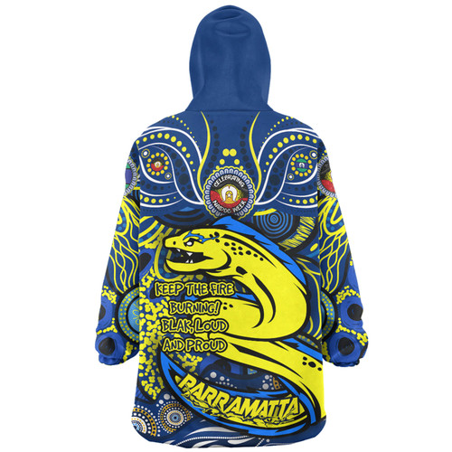 Parramatta Eels Snug Hoodie Celebrating Naidoc Week 2024 Aboriginal Dot Art Inspired Parramatta Eels Snug Hoodie Celebrating Naidoc Week 2024 Aboriginal Dot Art Inspired