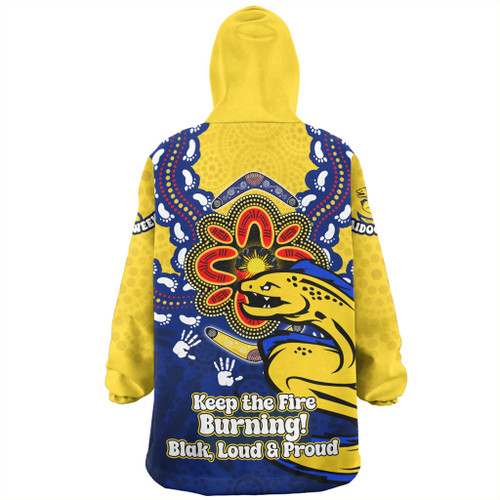 Parramatta Eels Snug Hoodie Aboriginal Inspired Naidoc Symbol Pattern
