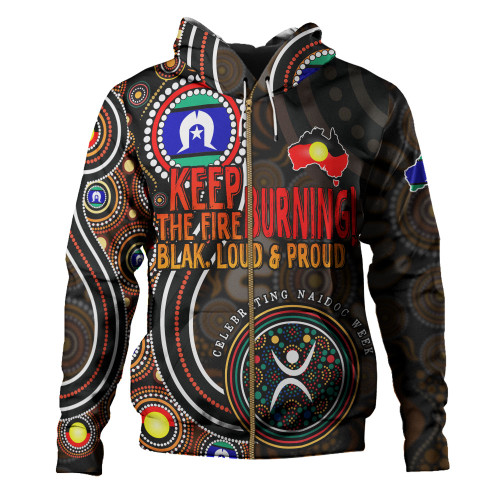 Australia Hoodie Naidoc Week Keep The Fire Burning Aboriginal Dot Art Australia Hoodie Naidoc Week Keep The Fire Burning Aboriginal Dot Art