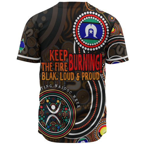 Australia Baseball Shirt Naidoc Week Keep The Fire Burning Aboriginal Dot Art Australia Baseball Shirt Naidoc Week Keep The Fire Burning Aboriginal Dot Art