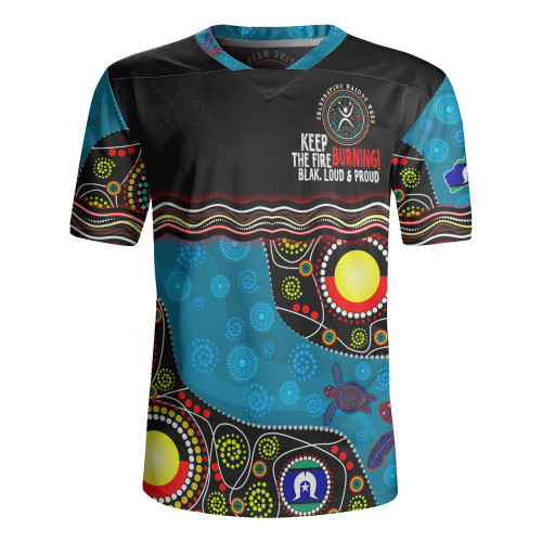 Australia Rugby Jersey Custom Naidoc Week Culture Art With River And Tortoise Aboriginal Australia Rugby Jersey Custom Naidoc Week Culture Art With River And Tortoise Aboriginal
