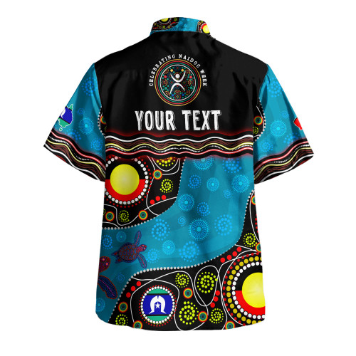 Australia Hawaiian Shirt Custom Naidoc Week Culture Art With River And Tortoise Aboriginal Australia Hawaiian Shirt Custom Naidoc Week Culture Art With River And Tortoise Aboriginal