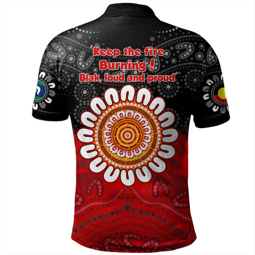 Australia Polo Shirt Aboriginal Inspired Naidoc Half Concept