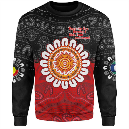 Australia Sweatshirt Aboriginal Inspired Naidoc Half Concept