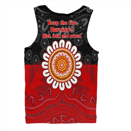 Australia Men Singlet Aboriginal Inspired Naidoc Half Concept
