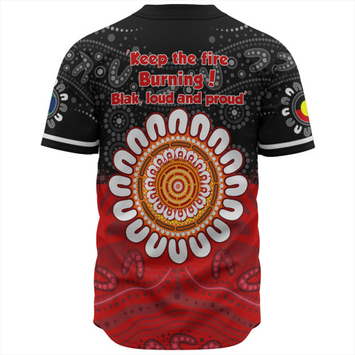 Australia Baseball Shirt Aboriginal Inspired Naidoc Half Concept