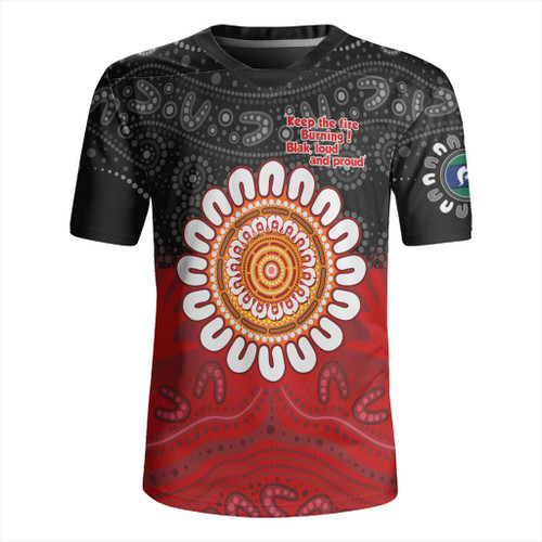 Australia Rugby Jersey Aboriginal Inspired Naidoc Half Concept