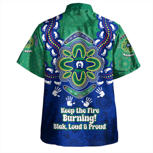 Australia Hawaiian Shirt Torres Strait Aboriginal Inspired Naidoc Symbol Pattern Australia Hawaiian Shirt Torres Strait Aboriginal Inspired Naidoc Symbol Pattern