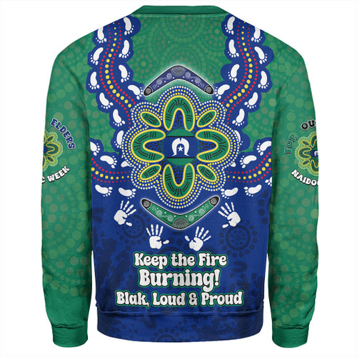 Australia Sweatshirt Torres Strait Aboriginal Inspired Naidoc Symbol Pattern Australia Sweatshirt Torres Strait Aboriginal Inspired Naidoc Symbol Pattern