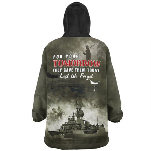 Australia Snug Hoodie Anzac Day Lest We Forget For Your Tomorrow They Gave Their Today Australia Snug Hoodie Anzac Day Lest We Forget For Your Tomorrow They Gave Their Today