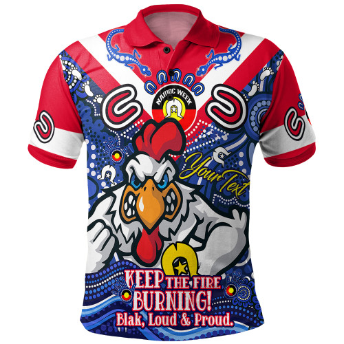 Sydney Roosters Polo Shirt Custom Naidoc Keep the Fire Burning! Blak, Loud & Proud Home Jersey2 Sydney Roosters Polo Shirt Custom Naidoc Keep the Fire Burning! Blak, Loud & Proud Home Jersey2
