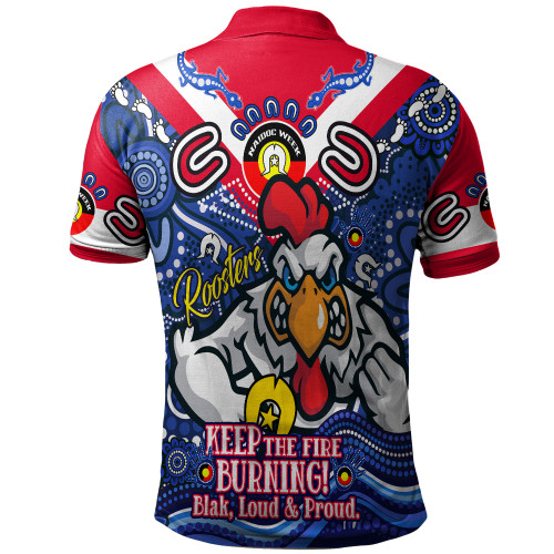 Sydney Roosters Polo Shirt Custom Naidoc Keep the Fire Burning! Blak, Loud & Proud Home Jersey Sydney Roosters Polo Shirt Custom Naidoc Keep the Fire Burning! Blak, Loud & Proud Home Jersey