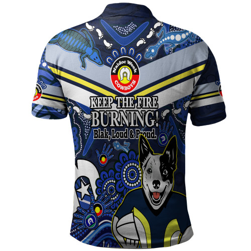 North Queensland Cowboys Polo Shirt Custom Naidoc Keep the Fire Burning! Blak, Loud & Proud Home Jersey North Queensland Cowboys Polo Shirt Custom Naidoc Keep the Fire Burning! Blak, Loud & Proud Home Jersey