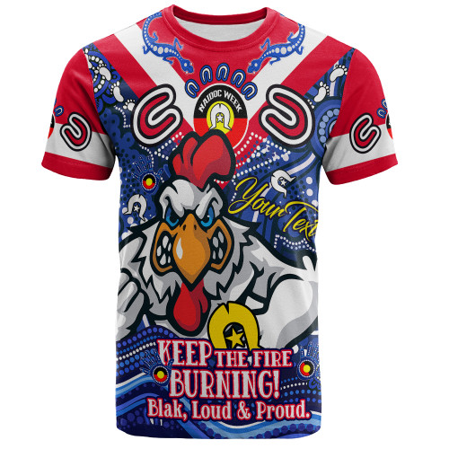 Sydney Roosters T-Shirt Custom Naidoc Keep the Fire Burning! Blak, Loud & Proud Home Jersey2 Sydney Roosters T-Shirt Custom Naidoc Keep the Fire Burning! Blak, Loud & Proud Home Jersey2