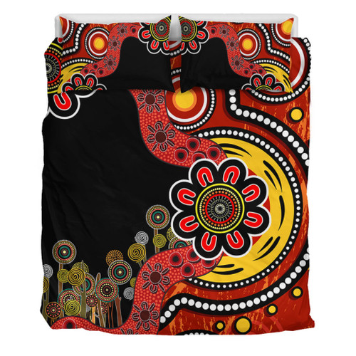 Australia Bedding Set Aboriginal Indigenous Dot Painting Australia Bedding Set Aboriginal Indigenous Dot Painting