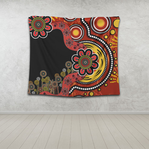 Australia Tapestry Aboriginal Indigenous Dot Painting Australia Tapestry Aboriginal Indigenous Dot Painting