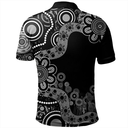 Australia Polo Shirt Aboriginal Indigenous Dot Painting Australia Polo Shirt Aboriginal Indigenous Dot Painting