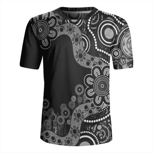 Australia Rugby Jersey Aboriginal Indigenous Dot Painting