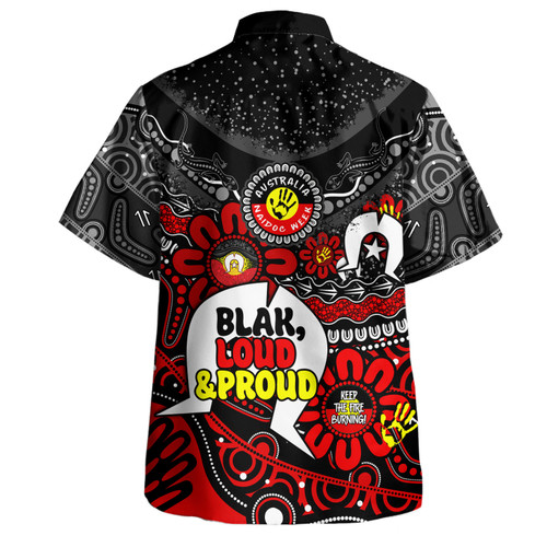 Australia Hawaiian Shirt Naidoc Week Torres Strait Symbol With Aboriginal Pattern Inspired Black Australia Hawaiian Shirt Naidoc Week Torres Strait Symbol With Aboriginal Pattern Inspired Black