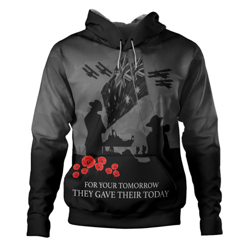 Australia Anzac Hoodie Anzac Day Poppy Flowers Grey 1 Australia Anzac Hoodie Anzac Day Poppy Flowers Grey 1
