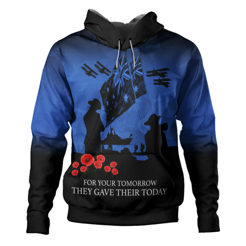 Australia Anzac Hoodie Anzac Day Poppy Flowers Red Black Blue Australia Anzac Hoodie Anzac Day Poppy Flowers Red Black Blue