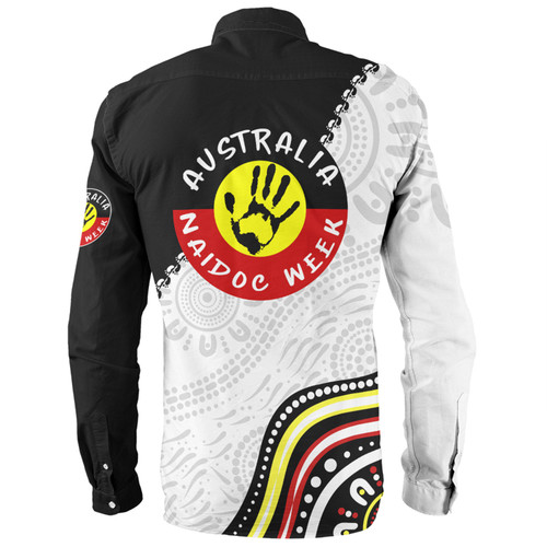 Australia Long Sleeve Shirt Naidoc Week Indigenous Culture Inspired Keep the Fire Burning! Blak, Loud and Proud