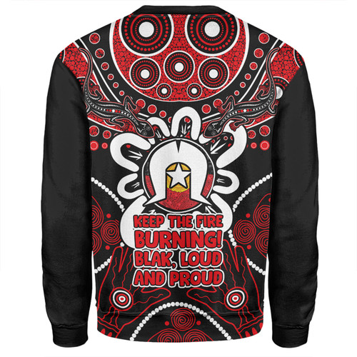 Australia Sweatshirt Naidoc Week Aboriginal Inspired Dot Art Painting And Aussie Lizard Australia Sweatshirt Naidoc Week Aboriginal Inspired Dot Art Painting And Aussie Lizard