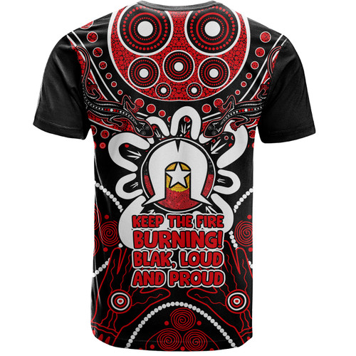 Australia T-Shirt Naidoc Week Aboriginal Inspired Dot Art Painting And Aussie Lizard Australia T-Shirt Naidoc Week Aboriginal Inspired Dot Art Painting And Aussie Lizard