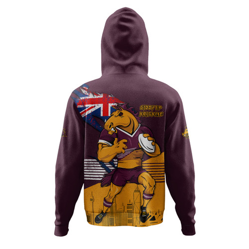 Brisbane Broncos Hoodie Custom For Die Hard Fan Australia Flag Scratch Style Brisbane Broncos Hoodie Custom For Die Hard Fan Australia Flag Scratch Style