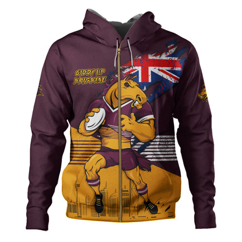Brisbane Broncos Hoodie Custom For Die Hard Fan Australia Flag Scratch Style Brisbane Broncos Hoodie Custom For Die Hard Fan Australia Flag Scratch Style