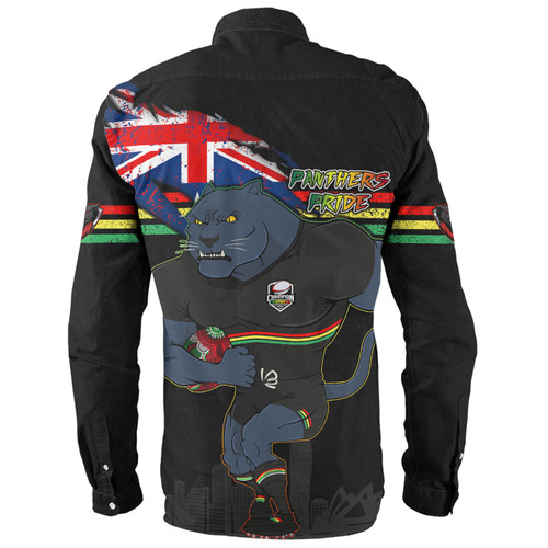 Penrith Panthers Long Sleeve Shirt Custom For Die Hard Fan Australia Flag Scratch Style Penrith Panthers Long Sleeve Shirt Custom For Die Hard Fan Australia Flag Scratch Style