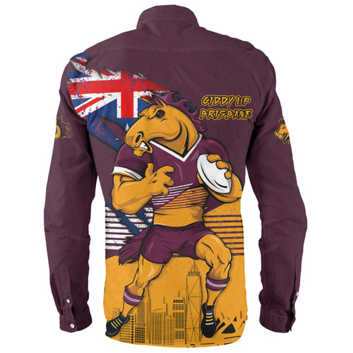 Brisbane Broncos Long Sleeve Shirt Custom For Die Hard Fan Australia Flag Scratch Style Brisbane Broncos Long Sleeve Shirt Custom For Die Hard Fan Australia Flag Scratch Style