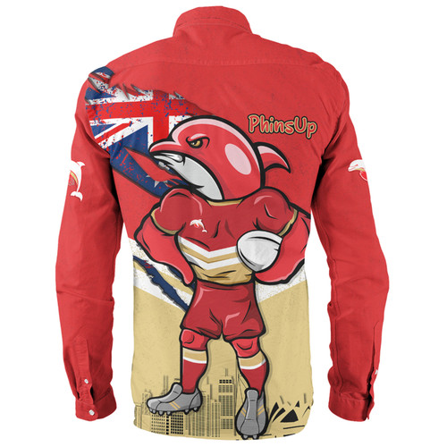 Redcliffe Dolphins Long Sleeve Shirt Custom For Die Hard Fan Australia Flag Scratch Style Redcliffe Dolphins Long Sleeve Shirt Custom For Die Hard Fan Australia Flag Scratch Style