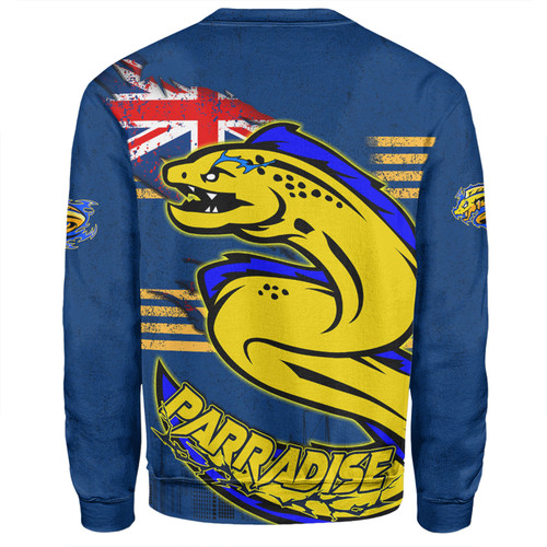 Parramatta Eels Sweatshirt Custom For Die Hard Fan Australia Flag Scratch Style Parramatta Eels Sweatshirt Custom For Die Hard Fan Australia Flag Scratch Style