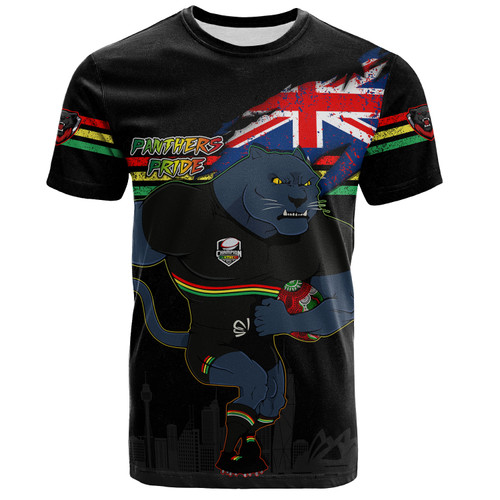 Penrith Panthers T-Shirt Custom For Die Hard Fan Australia Flag Scratch Style