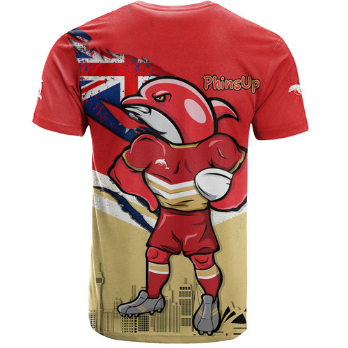 Redcliffe Dolphins T-Shirt Custom For Die Hard Fan Australia Flag Scratch Style Redcliffe Dolphins T-Shirt Custom For Die Hard Fan Australia Flag Scratch Style