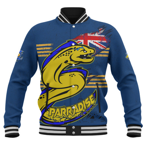 Parramatta Eels Baseball Jacket Custom For Die Hard Fan Australia Flag Scratch Style