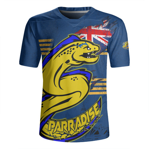 Parramatta Eels Rugby Jersey Custom For Die Hard Fan Australia Flag Scratch Style