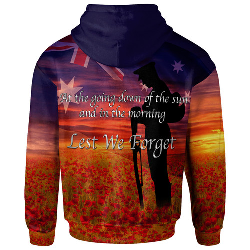 Australia Anzac Day Hoodie - Lest We Forget Ver01 Australia Anzac Day Hoodie - Lest We Forget Ver01