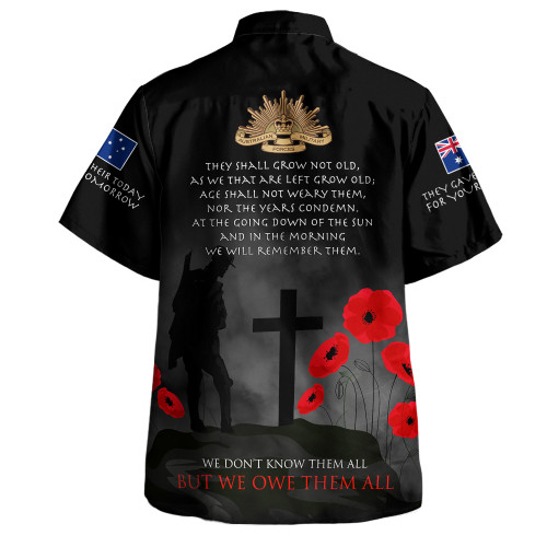 Australia Anzac Hawaiian Shirt - Australia Remember Ver3 Australia Anzac Hawaiian Shirt - Australia Remember Ver3