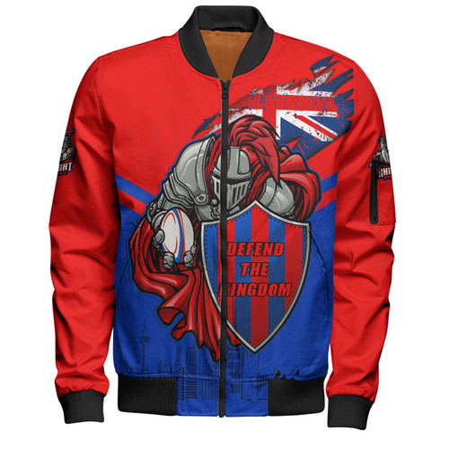 Newcastle Knights Bomber Jacket Custom For Die Hard Fan Australia Flag Scratch Style