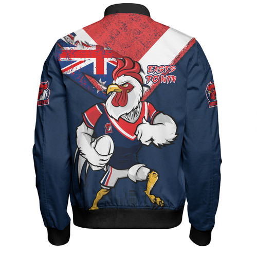 Sydney Roosters Bomber Jacket Custom For Die Hard Fan Australia Flag Scratch Style Sydney Roosters Bomber Jacket Custom For Die Hard Fan Australia Flag Scratch Style