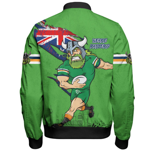 Canberra Raiders Bomber Jacket Custom For Die Hard Fan Australia Flag Scratch Style Canberra Raiders Bomber Jacket Custom For Die Hard Fan Australia Flag Scratch Style