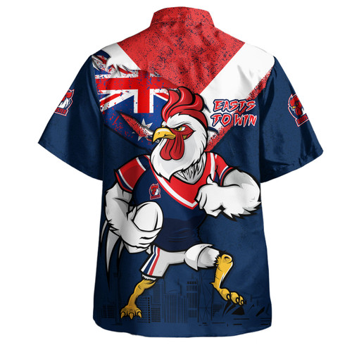 Sydney Roosters Hawaiian Shirt Custom For Die Hard Fan Australia Flag Scratch Style Sydney Roosters Hawaiian Shirt Custom For Die Hard Fan Australia Flag Scratch Style